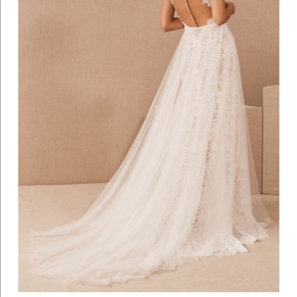 Watters Danbury Bridal Overskirt from BHLDN - Picture 4 of 6
